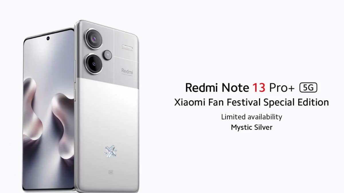 Redmi Note 13 Pro+ 5G Mystic Silver color variant revealed ahead of Xiaomi Fan Festival - News - News