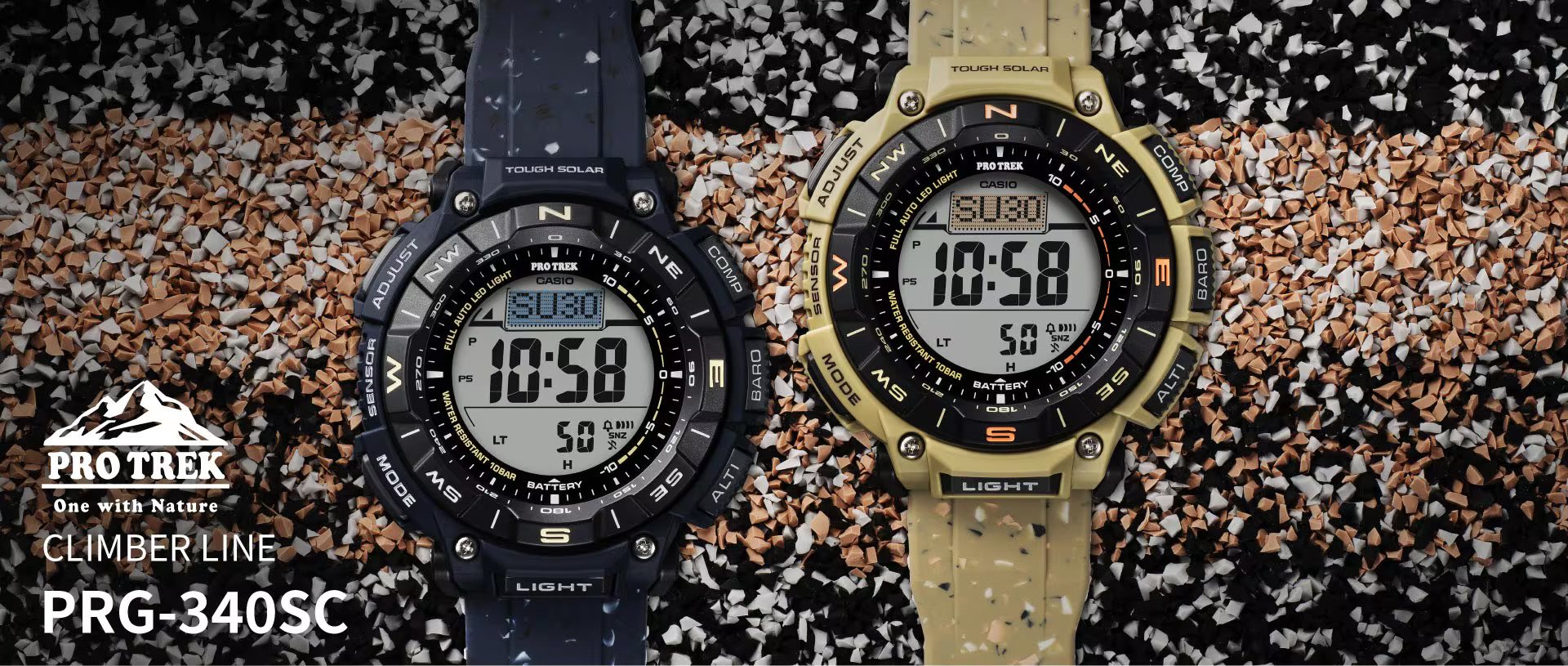 Casio PRO TREK PRG-340SC watches with built-in digital compass, altimeter, and thermometer launched - News - News